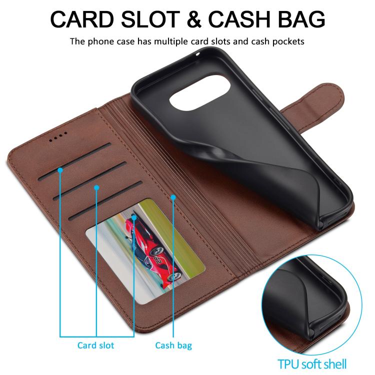 LC.IMEEKE Calf Texture Flip Leather Phone Case, For Google Pixel 11a, For Google Pixel 11 Pro XL, For Google Pixel 11 / 11 Pro, For Google Pixel 10a, For Google Pixel 10 Pro XL, For Google Pixel 10 / 10 Pro, For Google Pixel 9a, For Google Pixel 9 Pro ...