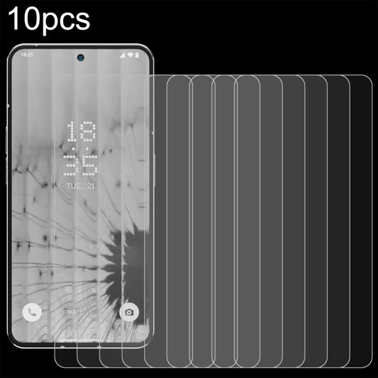 10pcs 0.26mm 9H 2.5D Tempered Glass Film, For Nothing Phone 2 (10 PCS)