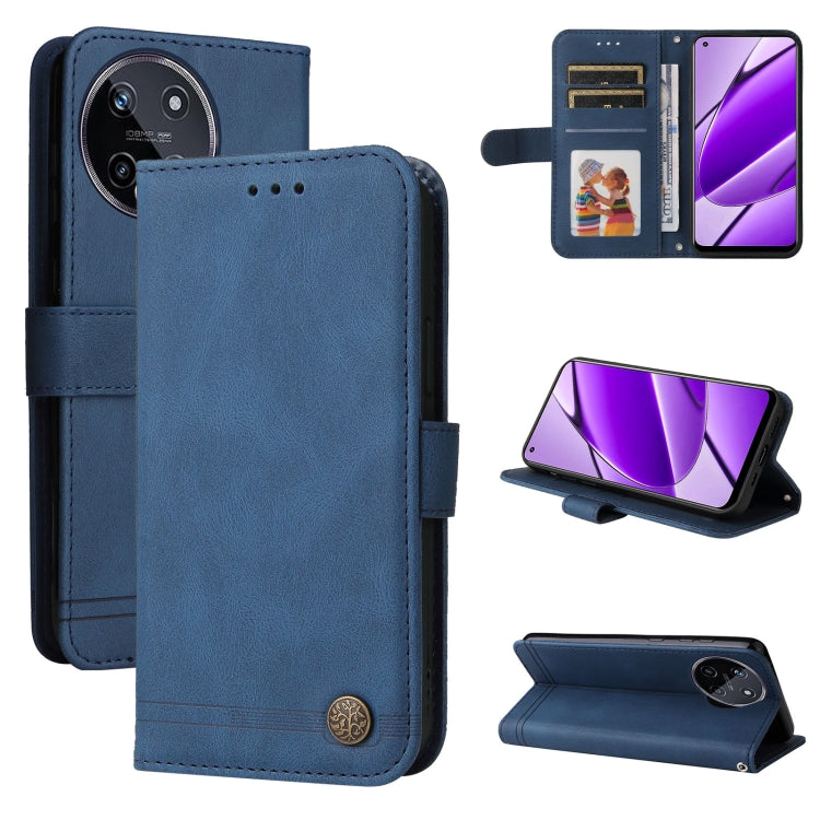 Skin Feel Life Tree Metal Button Leather Phone Case, For Realme 12 Pro+, For Realme C67 4G Global, For Realme C67 5G / 11 5G Taiwan Version, For Realme 11 4G Global, For Realme C53 / Narzo N53, For Realme 11, For Realme 11 Pro / 11 Pro+, For Realme C65...