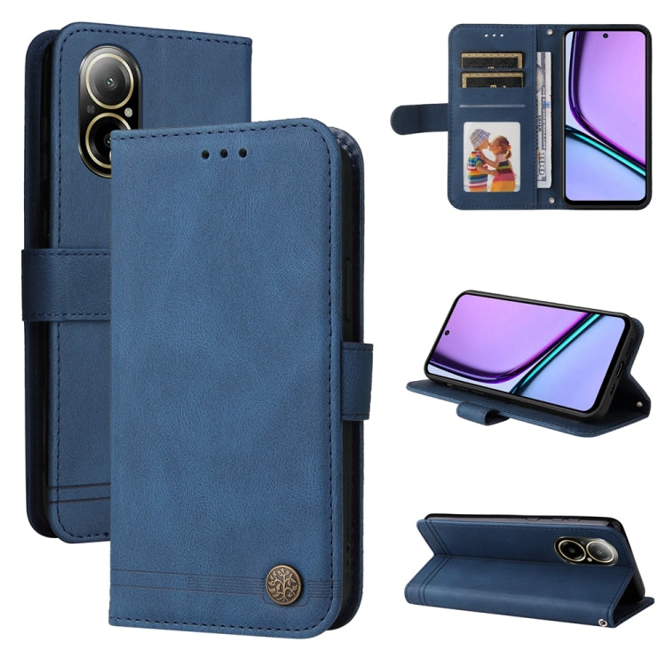 Skin Feel Life Tree Metal Button Leather Phone Case, For Realme 12 Pro+, For Realme C67 4G Global, For Realme C67 5G / 11 5G Taiwan Version, For Realme 11 4G Global, For Realme C53 / Narzo N53, For Realme 11, For Realme 11 Pro / 11 Pro+, For Realme C65...