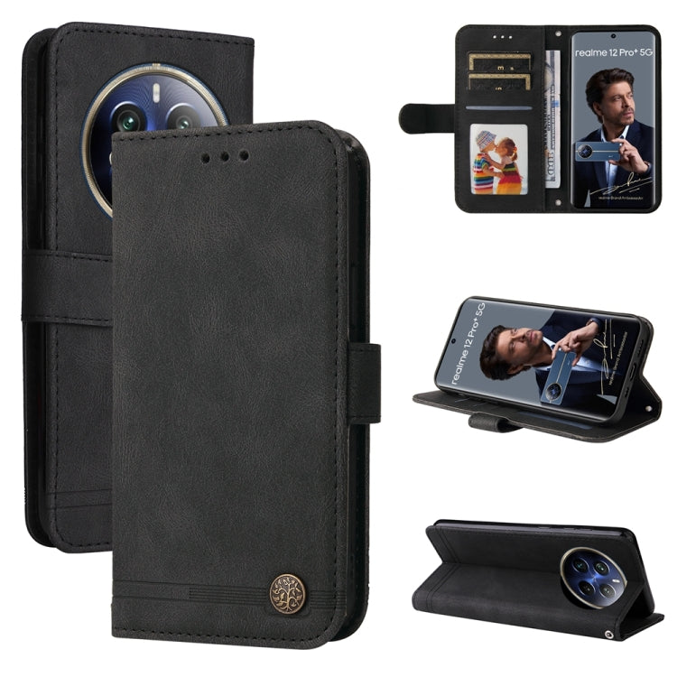 Skin Feel Life Tree Metal Button Leather Phone Case, For Realme 12 Pro+, For Realme C67 4G Global, For Realme C67 5G / 11 5G Taiwan Version, For Realme 11 4G Global, For Realme C53 / Narzo N53, For Realme 11, For Realme 11 Pro / 11 Pro+, For Realme C65...