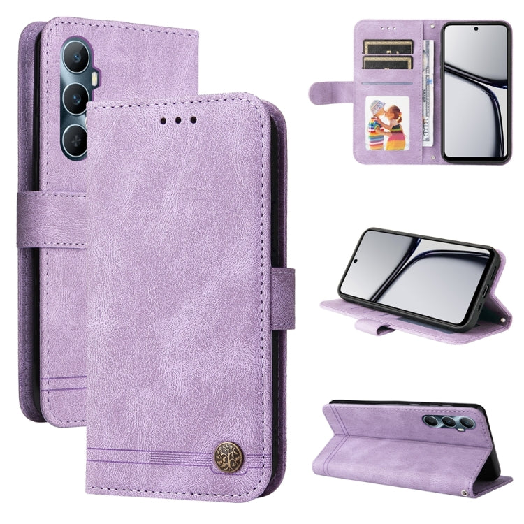 Skin Feel Life Tree Metal Button Leather Phone Case, For Realme 12 Pro+, For Realme C67 4G Global, For Realme C67 5G / 11 5G Taiwan Version, For Realme 11 4G Global, For Realme C53 / Narzo N53, For Realme 11, For Realme 11 Pro / 11 Pro+, For Realme C65...
