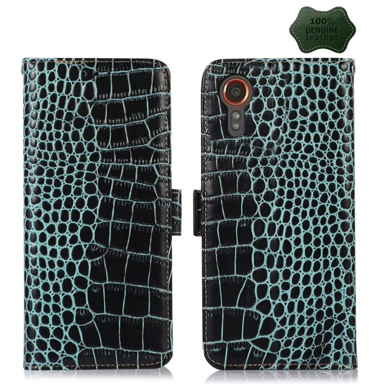 Crocodile Top Layer Cowhide Leather Phone Case, For Samsung Galaxy A55 5G, For Samsung Galaxy M54 5G, For Samsung Galaxy Xcover 7, For Samsung Galaxy A35 5G, For Samsung Galaxy M34 5G, For Samsung Galaxy S24 Ultra, For Samsung Galaxy S24+              ...