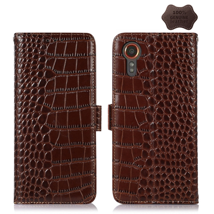 Crocodile Top Layer Cowhide Leather Phone Case, For Samsung Galaxy A55 5G, For Samsung Galaxy M54 5G, For Samsung Galaxy Xcover 7, For Samsung Galaxy A35 5G, For Samsung Galaxy M34 5G, For Samsung Galaxy S24 Ultra, For Samsung Galaxy S24+              ...