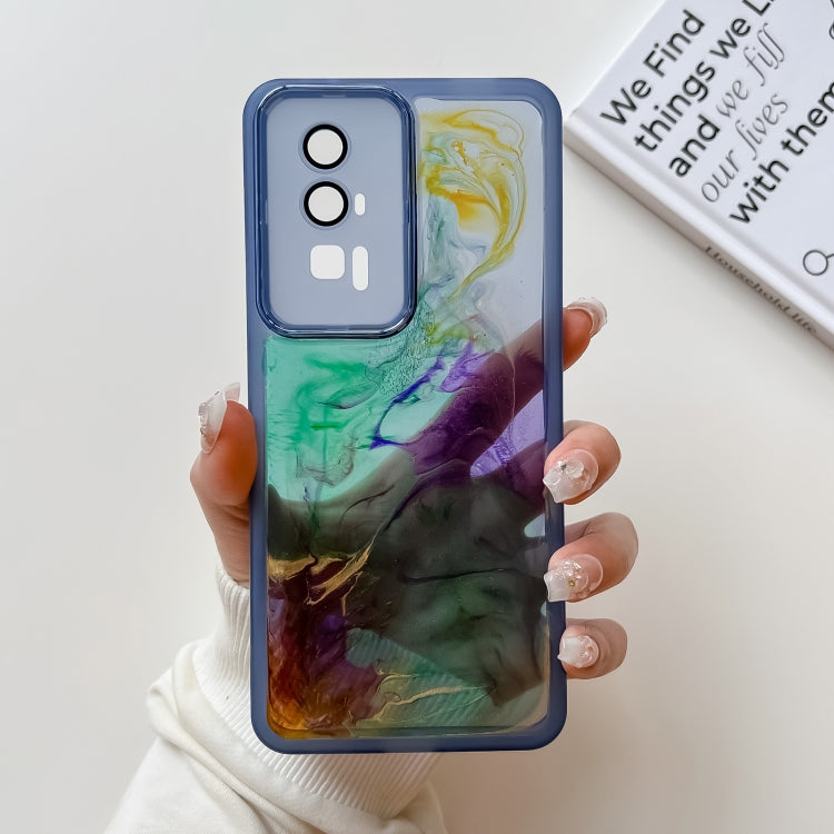 Oil Painting Electroplating TPU Phone Case, For Xiaomi Redmi K60, For Xiaomi Redmi K50, For Xiaomi Redmi K50 Ultra, For Xiaomi Redmi K40, For Xiaomi Redmi K40 Pro, For Xiaomi Redmi K40 Gaming