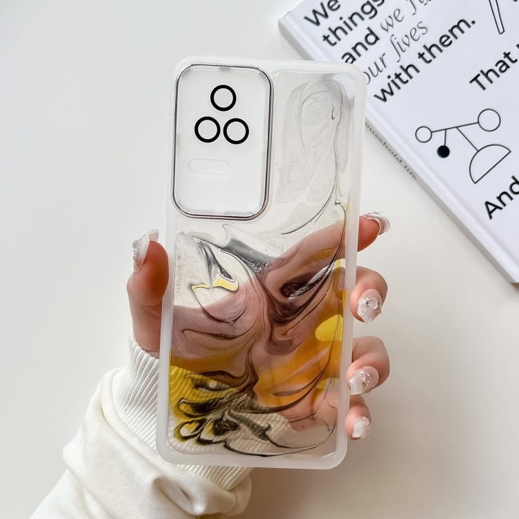 Oil Painting Electroplating TPU Phone Case, For Xiaomi Redmi K60, For Xiaomi Redmi K50, For Xiaomi Redmi K50 Ultra, For Xiaomi Redmi K40, For Xiaomi Redmi K40 Pro, For Xiaomi Redmi K40 Gaming