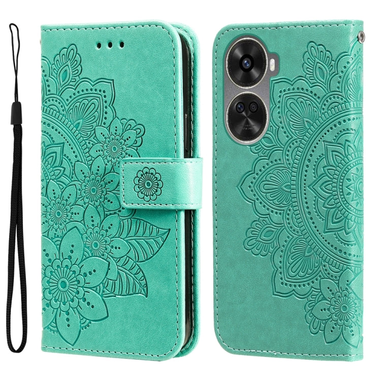 Seven-petal Flowers Embossing Leather Phone Case, For Huawei nova 13 Pro, For Huawei nova 13 / nova 12, For Huawei Enjoy 70 Pro, For Huawei Enjoy 70, For Huawei nova 11 SE, For Huawei nova 12 Pro, For Huawei Mate 60, For Huawei Mate 60 Pro             ...