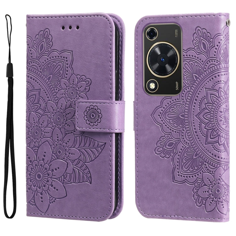 Seven-petal Flowers Embossing Leather Phone Case, For Huawei nova 13 Pro, For Huawei nova 13 / nova 12, For Huawei Enjoy 70 Pro, For Huawei Enjoy 70, For Huawei nova 11 SE, For Huawei nova 12 Pro, For Huawei Mate 60, For Huawei Mate 60 Pro             ...