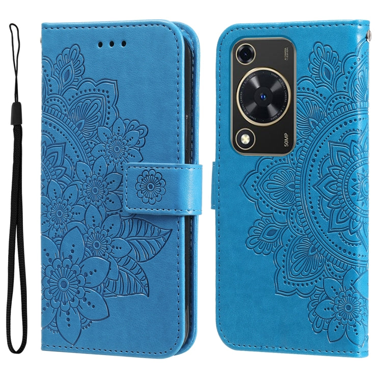Seven-petal Flowers Embossing Leather Phone Case, For Huawei nova 13 Pro, For Huawei nova 13 / nova 12, For Huawei Enjoy 70 Pro, For Huawei Enjoy 70, For Huawei nova 11 SE, For Huawei nova 12 Pro, For Huawei Mate 60, For Huawei Mate 60 Pro             ...