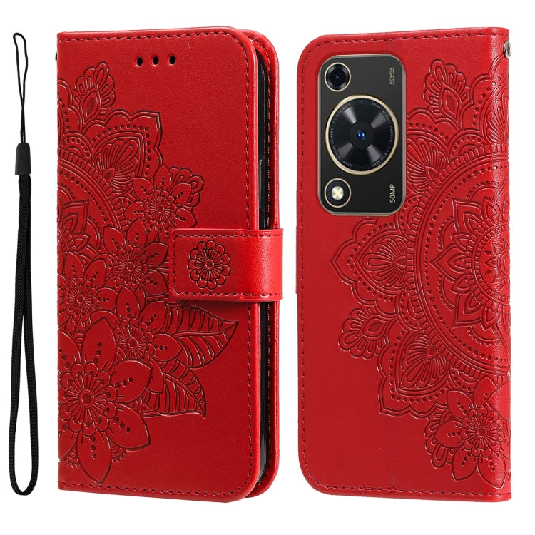 Seven-petal Flowers Embossing Leather Phone Case, For Huawei nova 13 Pro, For Huawei nova 13 / nova 12, For Huawei Enjoy 70 Pro, For Huawei Enjoy 70, For Huawei nova 11 SE, For Huawei nova 12 Pro, For Huawei Mate 60, For Huawei Mate 60 Pro             ...