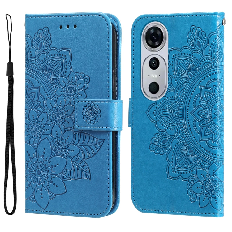 Seven-petal Flowers Embossing Leather Phone Case, For Huawei nova 13 Pro, For Huawei nova 13 / nova 12, For Huawei Enjoy 70 Pro, For Huawei Enjoy 70, For Huawei nova 11 SE, For Huawei nova 12 Pro, For Huawei Mate 60, For Huawei Mate 60 Pro             ...