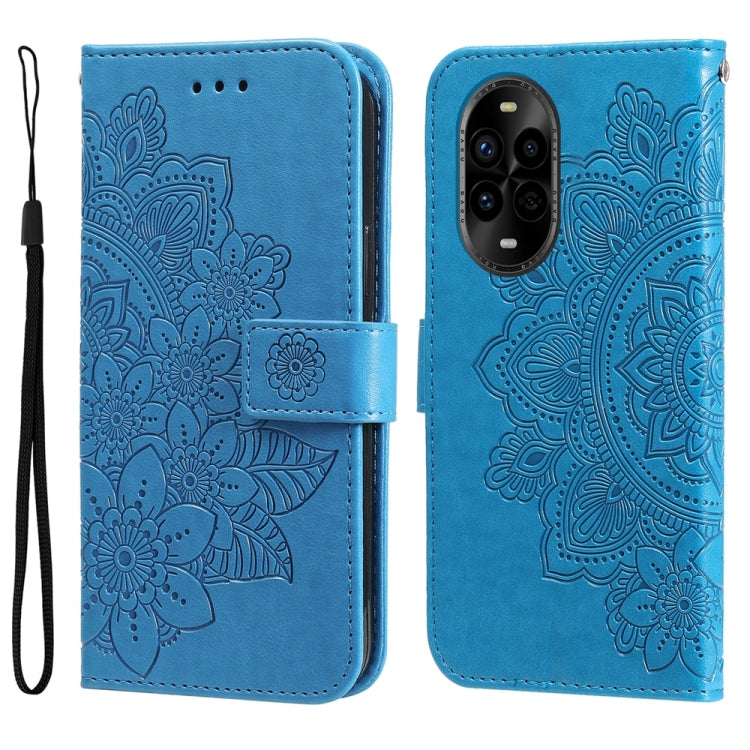 Seven-petal Flowers Embossing Leather Phone Case, For Huawei nova 13 Pro, For Huawei nova 13 / nova 12, For Huawei Enjoy 70 Pro, For Huawei Enjoy 70, For Huawei nova 11 SE, For Huawei nova 12 Pro, For Huawei Mate 60, For Huawei Mate 60 Pro             ...