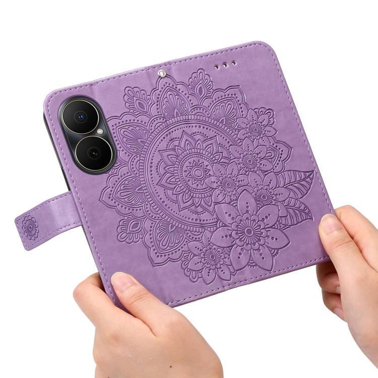 Seven-petal Flowers Embossing Leather Phone Case, For Huawei Enjoy 80, For Huawei nova 13 Pro, For Huawei nova 13 / nova 12, For Huawei Enjoy 70 Pro, For Huawei Enjoy 70, For Huawei nova 11 SE, For Huawei nova 12 Pro, For Huawei Mate 60                ...