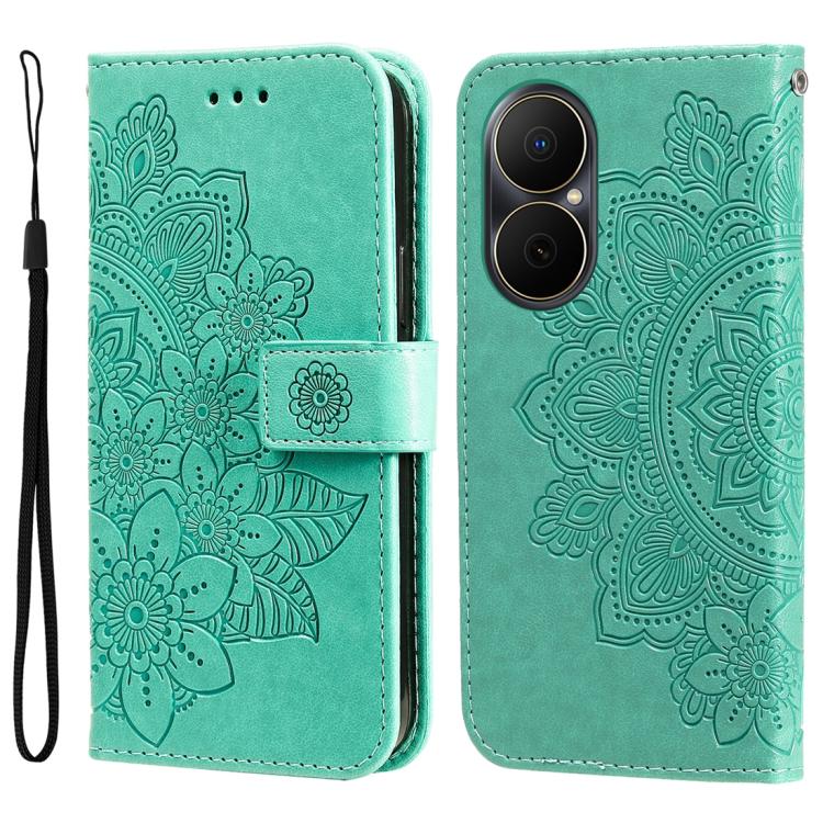 Seven-petal Flowers Embossing Leather Phone Case, For Huawei Enjoy 80, For Huawei nova 13 Pro, For Huawei nova 13 / nova 12, For Huawei Enjoy 70 Pro, For Huawei Enjoy 70, For Huawei nova 11 SE, For Huawei nova 12 Pro, For Huawei Mate 60                ...