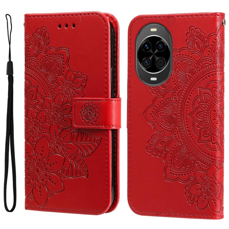Seven-petal Flowers Embossing Leather Phone Case, For Huawei Enjoy 90 Pro Max 5G, For Huawei Enjoy 90 / Enjoy 90 Plus 5G, For Huawei Enjoy 80 Plus, For Huawei nova 15 Pro / nova 15 Ultra, For Huawei Mate 70 Air 5G, For Huawei nova 14 Lite              ...