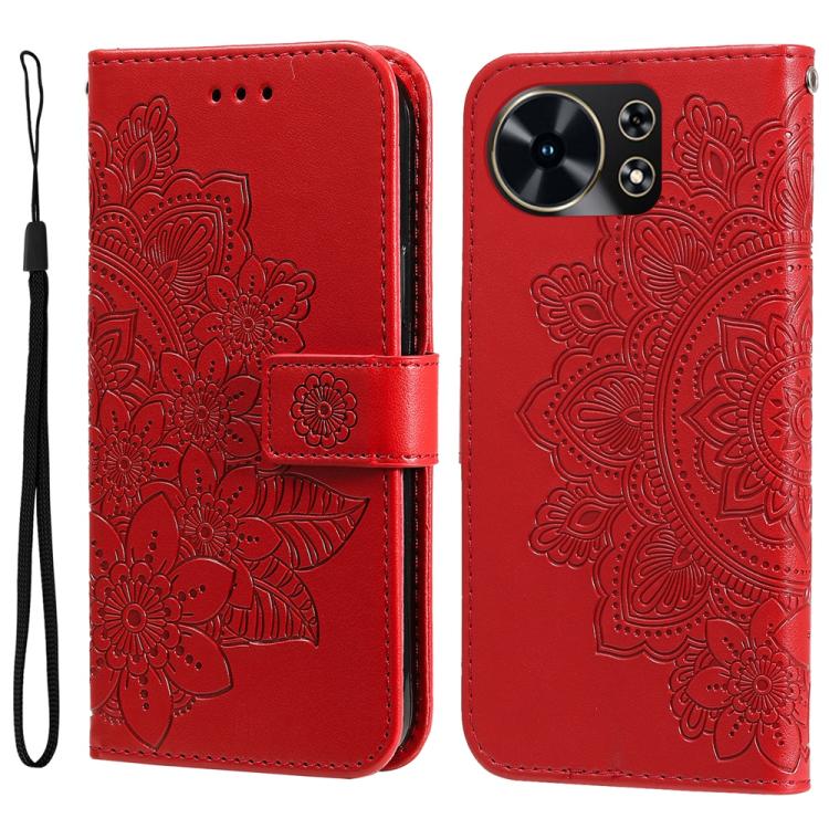 Seven-petal Flowers Embossing Leather Phone Case, For Huawei Enjoy 90 Pro Max 5G, For Huawei Enjoy 90 / Enjoy 90 Plus 5G, For Huawei Enjoy 80 Plus, For Huawei nova 15 Pro / nova 15 Ultra, For Huawei Mate 70 Air 5G, For Huawei nova 14 Lite              ...