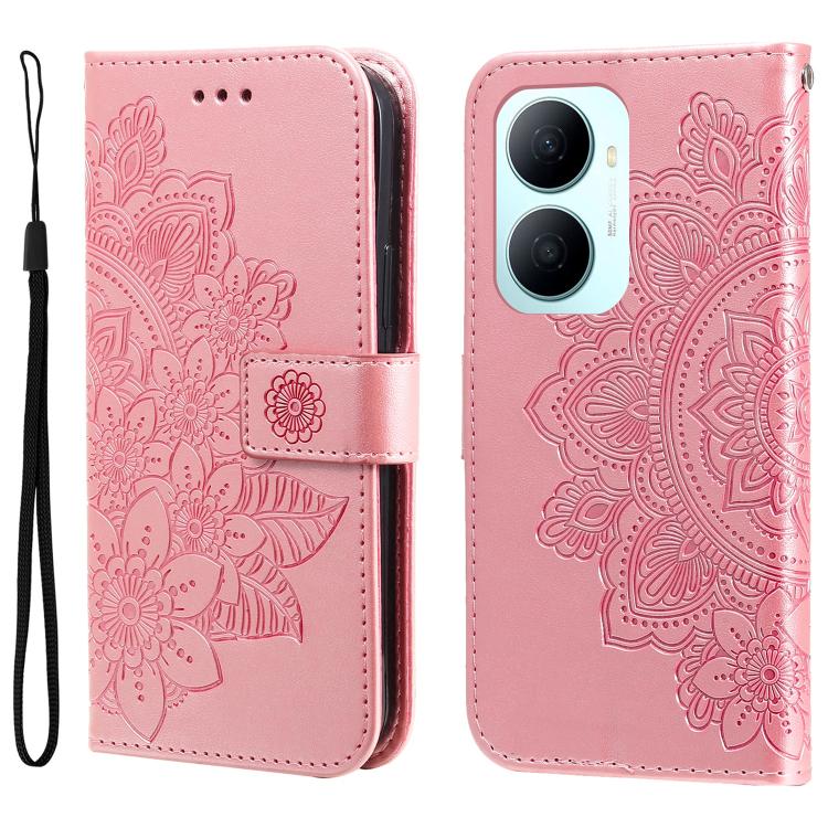 Seven-petal Flowers Embossing Leather Phone Case, For Huawei Enjoy 90 Pro Max 5G, For Huawei Enjoy 90 / Enjoy 90 Plus 5G, For Huawei Enjoy 80 Plus, For Huawei nova 15 Pro / nova 15 Ultra, For Huawei Mate 70 Air 5G, For Huawei nova 14 Lite              ...