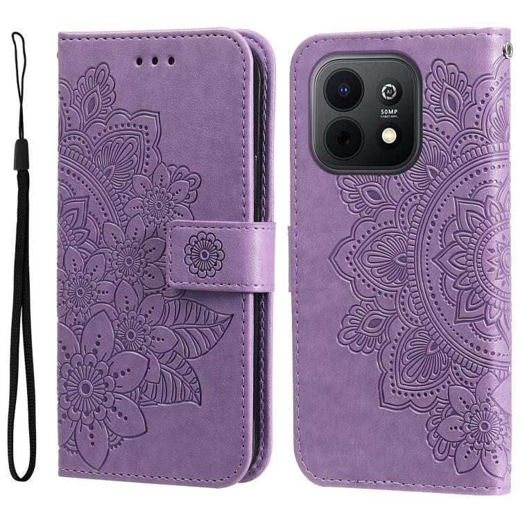 Seven-petal Flowers Embossing Leather Phone Case, For Huawei Enjoy 90 Pro Max 5G, For Huawei Enjoy 90 / Enjoy 90 Plus 5G, For Huawei Enjoy 80 Plus, For Huawei nova 15 Pro / nova 15 Ultra, For Huawei Mate 70 Air 5G, For Huawei nova 14 Lite              ...