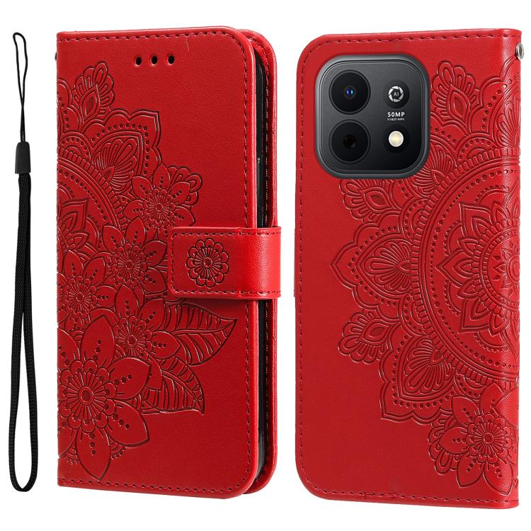 Seven-petal Flowers Embossing Leather Phone Case, For Huawei Enjoy 90 Pro Max 5G, For Huawei Enjoy 90 / Enjoy 90 Plus 5G, For Huawei Enjoy 80 Plus, For Huawei nova 15 Pro / nova 15 Ultra, For Huawei Mate 70 Air 5G, For Huawei nova 14 Lite              ...