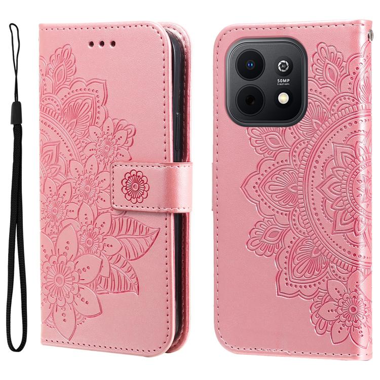 Seven-petal Flowers Embossing Leather Phone Case, For Huawei Enjoy 90 Pro Max 5G, For Huawei Enjoy 90 / Enjoy 90 Plus 5G, For Huawei Enjoy 80 Plus, For Huawei nova 15 Pro / nova 15 Ultra, For Huawei Mate 70 Air 5G, For Huawei nova 14 Lite              ...