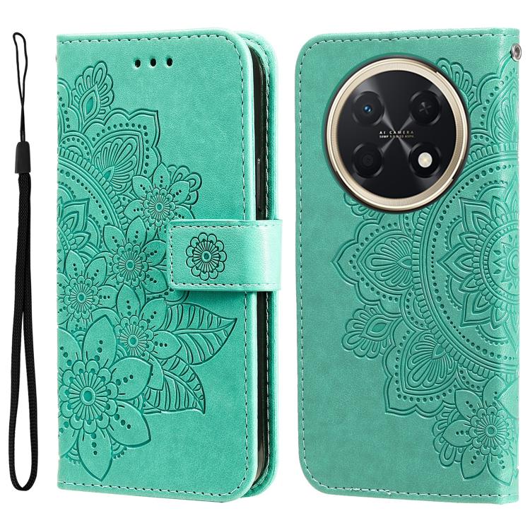 Seven-petal Flowers Embossing Leather Phone Case, For Huawei Enjoy 90 Pro Max 5G, For Huawei Enjoy 90 / Enjoy 90 Plus 5G, For Huawei Enjoy 80 Plus, For Huawei nova 15 Pro / nova 15 Ultra, For Huawei Mate 70 Air 5G, For Huawei nova 14 Lite              ...