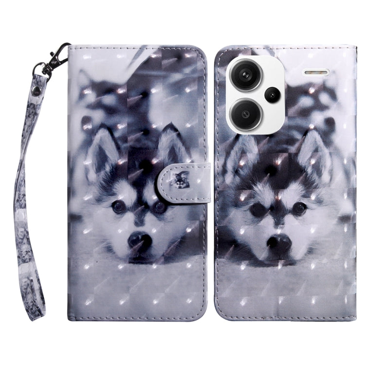 3D Painted Pattern Leather Phone Case, For Xiaomi Redmi Note 13 Pro+, For Xiaomi Redmi Note 13 Pro 5G, For Xiaomi 13T Pro, For Xiaomi 13 Ultra