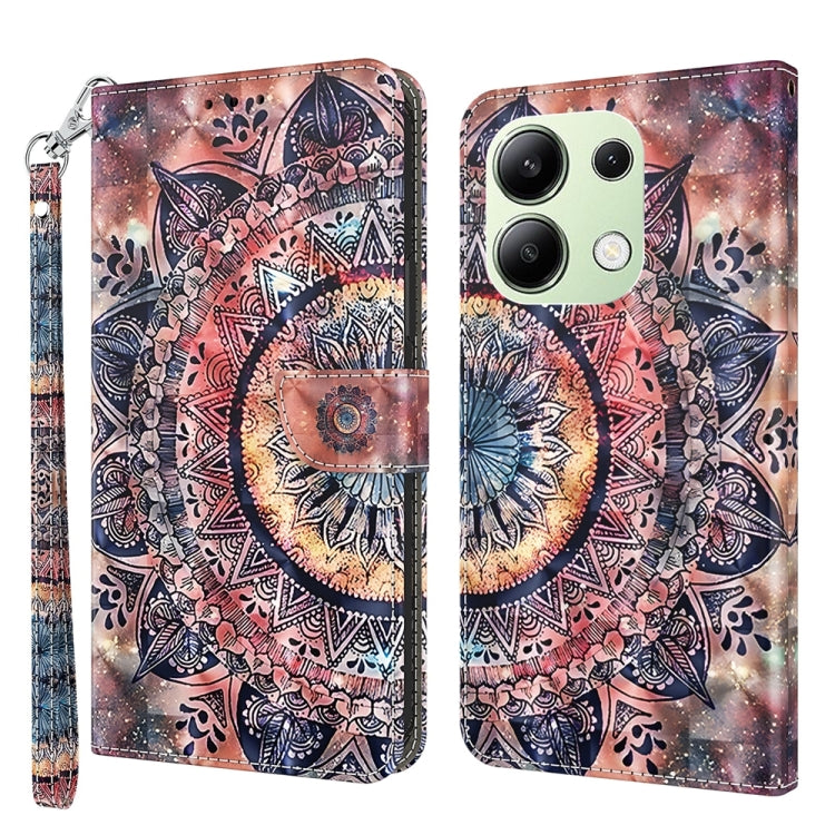 3D Painted Pattern Leather Phone Case, For Xiaomi Redmi A3, For Xiaomi Redmi Note 13 4G, For Xiaomi Redmi Note 13 5G, For Xiaomi Redmi 13C