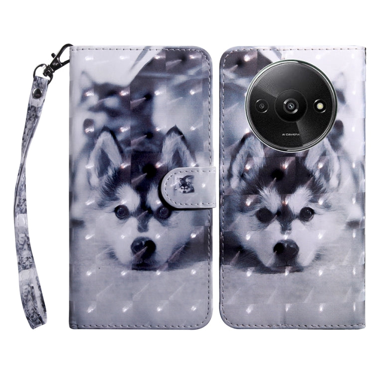 3D Painted Pattern Leather Phone Case, For Xiaomi Redmi A3, For Xiaomi Redmi Note 13 4G, For Xiaomi Redmi Note 13 5G, For Xiaomi Redmi 13C