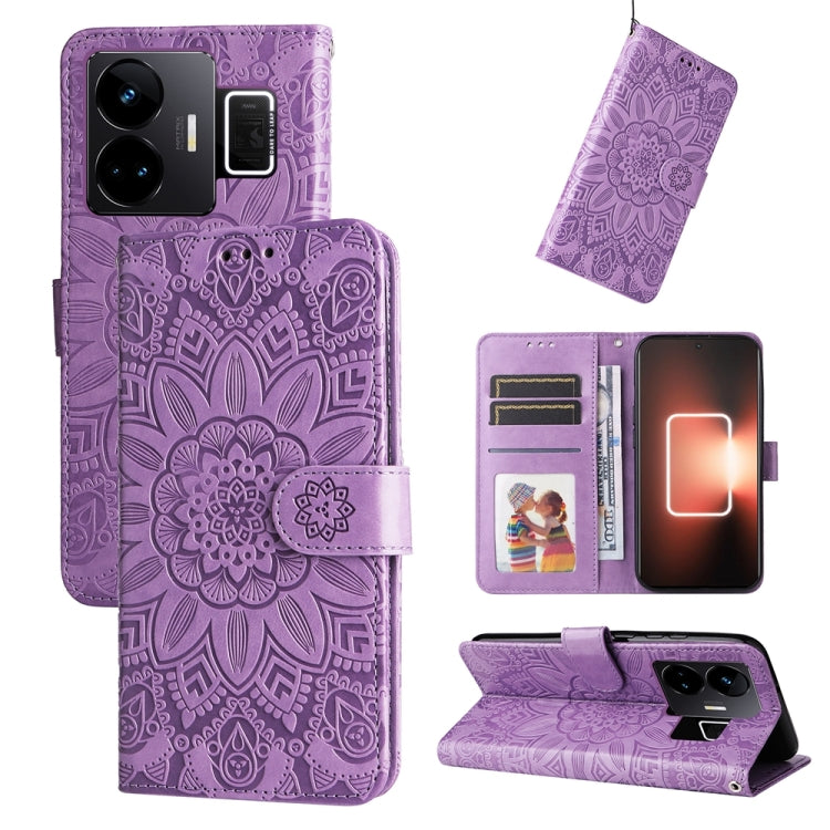 Embossed Sunflower Leather Phone Case, For Realme GT Neo 5 5G / GT3