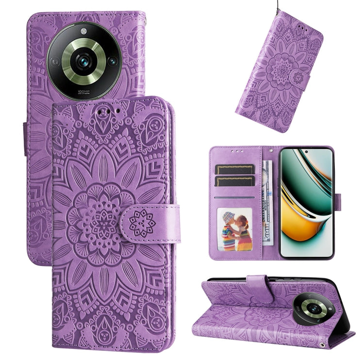 Embossed Sunflower Leather Phone Case, For Realme 12 Pro+, For Realme C67 4G Global, For Realme C67 Global / 11 5G Taiwan Version, For Realme 11 4G Global, For Realme C53 / Narzo N53, For Realme 11, For Realme 11 Pro / 11 Pro+, For Realme C65 4G       ...