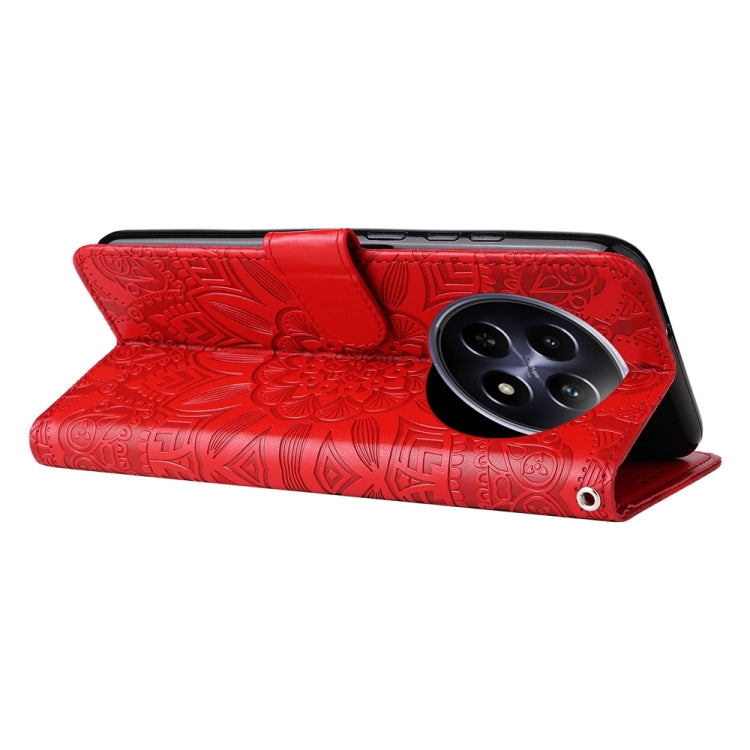 Embossed Sunflower Leather Phone Case, For Realme 12 5G, For Realme 12+, For Realme 12 Pro+, For Realme C67 4G Global, For Realme C67 Global / 11 5G Taiwan Version, For Realme 11 4G Global, For Realme C53 / Narzo N53, For Realme 11                     ...