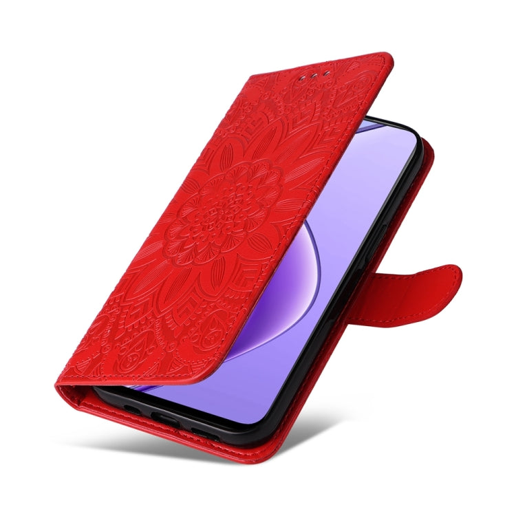 Embossed Sunflower Leather Phone Case, For Realme 12 5G, For Realme 12+, For Realme 12 Pro+, For Realme C67 4G Global, For Realme C67 Global / 11 5G Taiwan Version, For Realme 11 4G Global, For Realme C53 / Narzo N53, For Realme 11                     ...