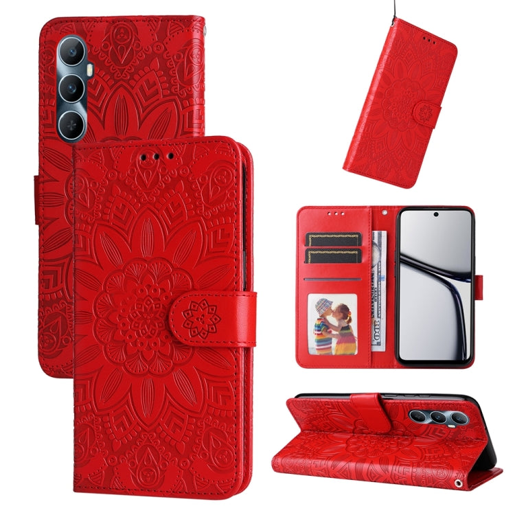 Embossed Sunflower Leather Phone Case, For Realme 12 Pro+, For Realme C67 4G Global, For Realme C67 Global / 11 5G Taiwan Version, For Realme 11 4G Global, For Realme C53 / Narzo N53, For Realme 11, For Realme 11 Pro / 11 Pro+, For Realme C65 4G       ...