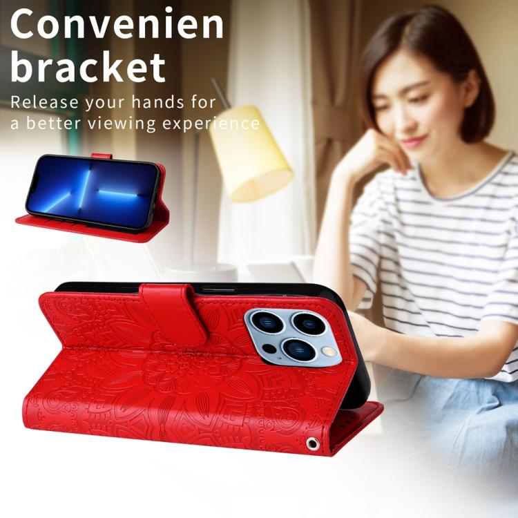Embossed Sunflower Leather Phone Case, For Realme C71 4G / C75 4G / 5G / 14x, For Realme 14 Global, For Realme 14 Pro+ Global, For Realme 14 Pro Global, For Realme GT 7 Pro, For Realme 13+, For Realme 13 Pro / 13 Pro+ / P1 Pro Global                   ...