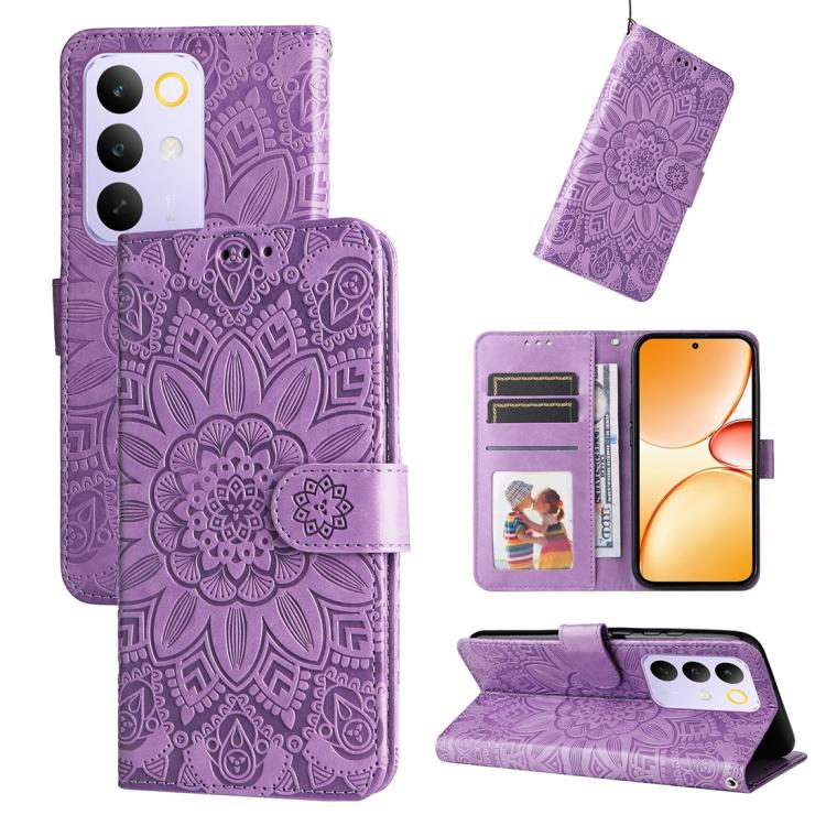 Embossed Sunflower Leather Phone Case, For Realme 16 Pro+ 5G, For Realme 16 Pro 5G, For Realme 15x 5G India / Realme C85 5G, For Realme C85 Pro 4G, For Realme 15T 5G, For Realme Narzo 80 Lite 4G / C71 India, For Realme 15 5G / Realme 15 Pro 5G         ...
