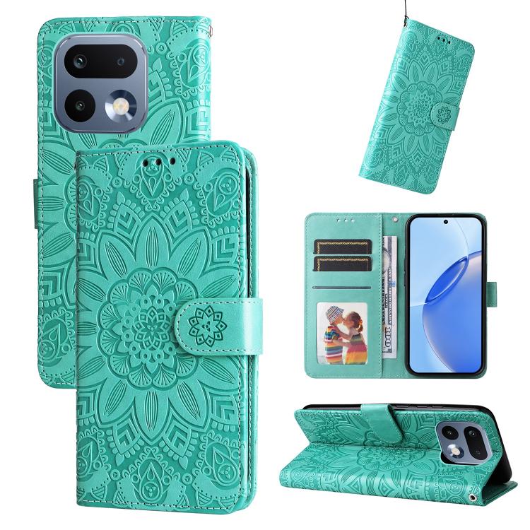 Embossed Sunflower Leather Phone Case, For Realme P4R 5G / P4x 4G / C100 4G / C100i, For Realme 16 Pro+ 5G, For Realme 16 Pro 5G, For Realme P4x 5G, For Realme 15x 5G India / Realme C85 5G, For Realme C85 Pro 4G, For Realme 15T 5G                      ...