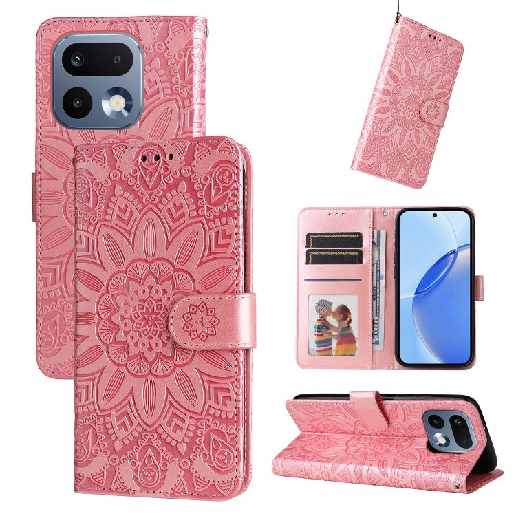 Embossed Sunflower Leather Phone Case, For Realme P4R 5G / P4x 4G / C100 4G / C100i, For Realme 16 Pro+ 5G, For Realme 16 Pro 5G, For Realme P4x 5G, For Realme 15x 5G India / Realme C85 5G, For Realme C85 Pro 4G, For Realme 15T 5G                      ...