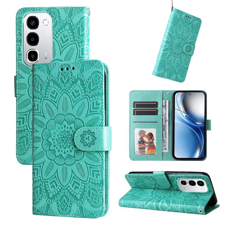 Embossed Sunflower Leather Phone Case, For Realme P4R 5G / P4x 4G / C100 4G / C100i, For Realme 16 Pro+ 5G, For Realme 16 Pro 5G, For Realme P4x 5G, For Realme 15x 5G India / Realme C85 5G, For Realme C85 Pro 4G, For Realme 15T 5G                      ...