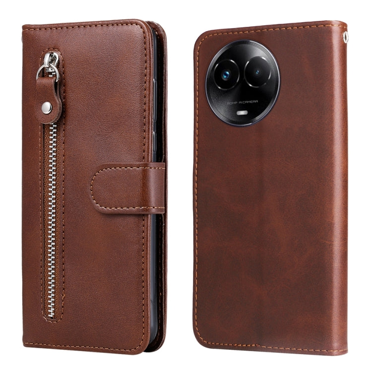 Fashion Calf Texture Zipper Leather Phone Case, For Realme 12 Pro+, For Realme C67 4G Global, For Realme C67 5G / 11 5G Taiwan Version, For Realme 11 4G Global, For Realme C53 / Narzo N53, For Realme 11, For Realme 11 Pro / 11 Pro+, For Realme C65 4G  ...