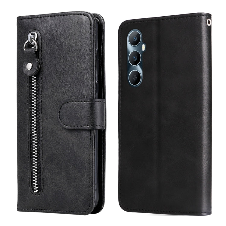 Fashion Calf Texture Zipper Leather Phone Case, For Realme C65 4G, For Realme C55, For Realme GT Neo 5 5G / GT3