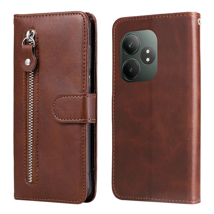 Fashion Calf Texture Zipper Leather Phone Case, For Realme 14 Pro+ Global, For Realme 14 Pro Global, For Realme GT 7 Pro, For Realme 13+, For Realme 13 Pro / 13 Pro+ / P1 Pro Global, For Realme GT 6 / GT Neo6 SE, For Realme C63 / C61  / Note 60        ...