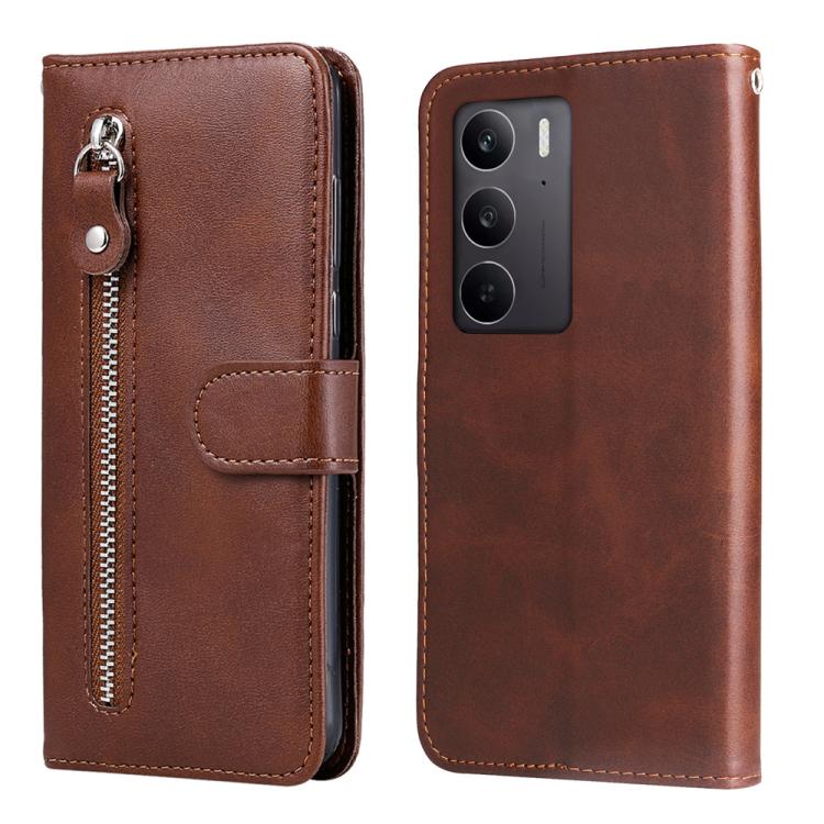 Fashion Calf Texture Zipper Leather Phone Case, For Realme 16 Pro+ 5G, For Realme 16 Pro 5G, For Realme 15x 5G India / Realme C85 5G, For Realme C85 Pro 4G, For Realme 15T 5G, For Realme Narzo 80 Lite 4G / C71 India, For Realme 15 5G / Realme 15 Pro 5G...