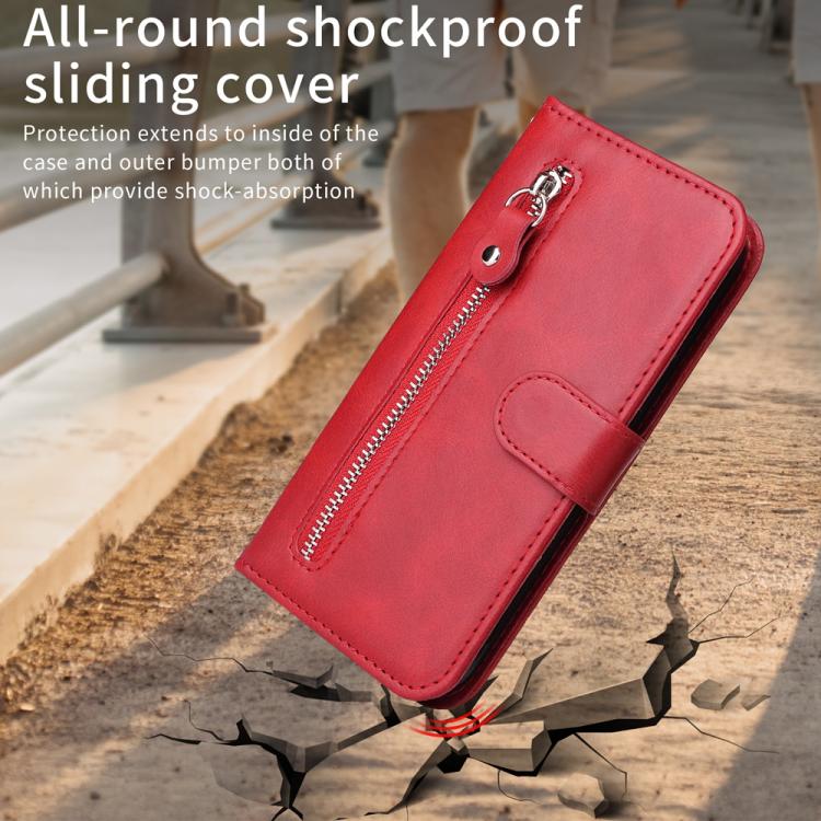 Fashion Calf Texture Zipper Leather Phone Case, For Realme 14 Pro+ Global, For Realme 14 Pro Global, For Realme GT 7 Pro, For Realme 13+, For Realme 13 Pro / 13 Pro+ / P1 Pro Global, For Realme GT 6 / GT Neo6 SE, For Realme C63 / C61  / Note 60        ...