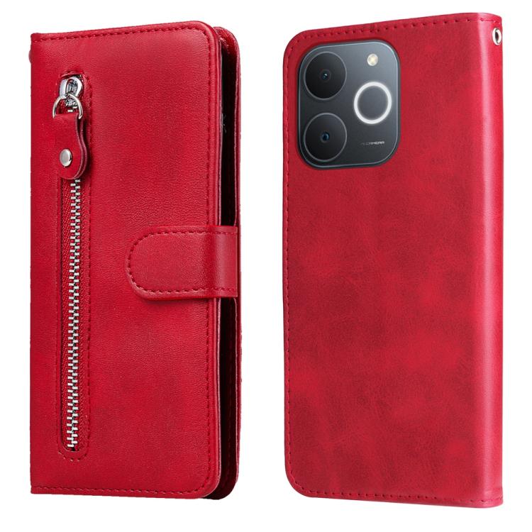 Fashion Calf Texture Zipper Leather Phone Case, For Realme 16 Pro+ 5G, For Realme 16 Pro 5G, For Realme 15x 5G India / Realme C85 5G, For Realme C85 Pro 4G, For Realme 15T 5G, For Realme Narzo 80 Lite 4G / C71 India, For Realme 15 5G / Realme 15 Pro 5G...