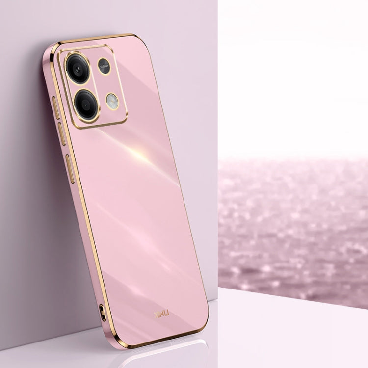 XINLI Straight Edge 6D Electroplate TPU Phone Case, For Redmi Note 14 4G 163.25mm, For Redmi Note 14 5G Global, For Redmi 14 4G, For Xiaomi Redmi Note 13 Pro 4G, For Xiaomi Redmi Note 13 4G, For Xiaomi Redmi 13C 5G