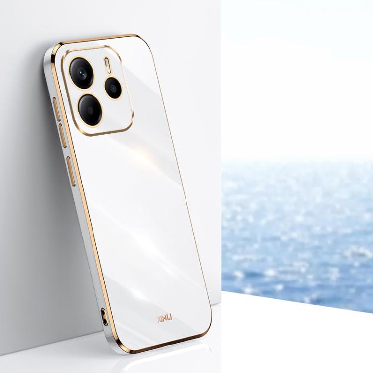 XINLI Straight Edge 6D Electroplate TPU Phone Case, For Redmi Note 14 Pro 4G Global, For Redmi Note 14 4G 163.25mm, For Redmi Note 14 5G Global, For Redmi 14 4G, For Xiaomi Redmi Note 13 Pro 4G, For Xiaomi Redmi Note 13 4G