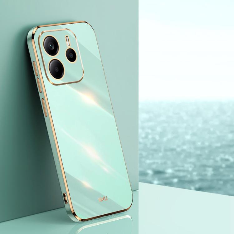 XINLI Straight Edge 6D Electroplate TPU Phone Case, For Redmi Note 14 Pro 4G Global, For Redmi Note 14 4G 163.25mm, For Redmi Note 14 5G Global, For Redmi 14 4G, For Xiaomi Redmi Note 13 Pro 4G, For Xiaomi Redmi Note 13 4G