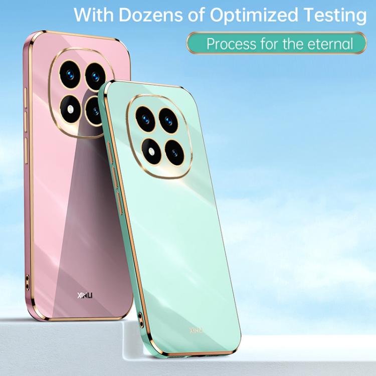 XINLI Straight Edge 6D Electroplate TPU Phone Case, For Redmi Note 14 Pro 4G Global, For Redmi Note 14 4G 163.25mm, For Redmi Note 14 5G Global, For Redmi 14 4G, For Xiaomi Redmi Note 13 Pro 4G, For Xiaomi Redmi Note 13 4G