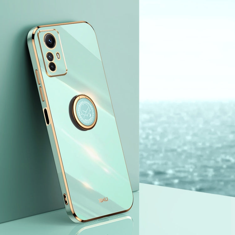XINLI Straight Edge 6D Electroplate TPU Phone Case with Ring Holder, For Xiaomi Redmi Note 12R, For Xiaomi Redmi K70, For Xiaomi Redmi 12 4G, For Xiaomi Redmi Note 12S 4G, For Xiaomi Redmi Note 12 Pro 4G, For Xiaomi Redmi Note 12 Turbo