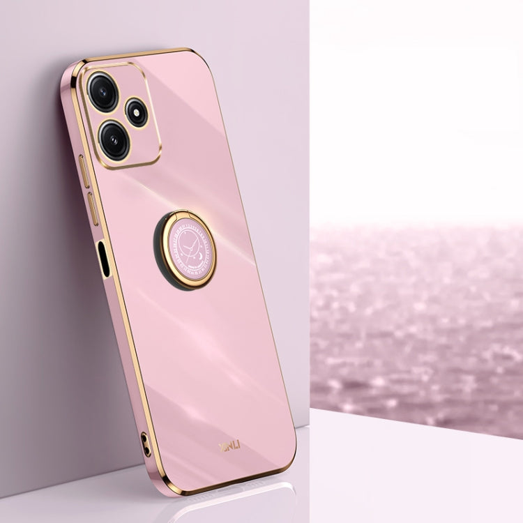 XINLI Straight Edge 6D Electroplate TPU Phone Case with Ring Holder, For Xiaomi Redmi Note 12R, For Xiaomi Redmi K70, For Xiaomi Redmi 12 4G, For Xiaomi Redmi Note 12S 4G, For Xiaomi Redmi Note 12 Pro 4G, For Xiaomi Redmi Note 12 Turbo